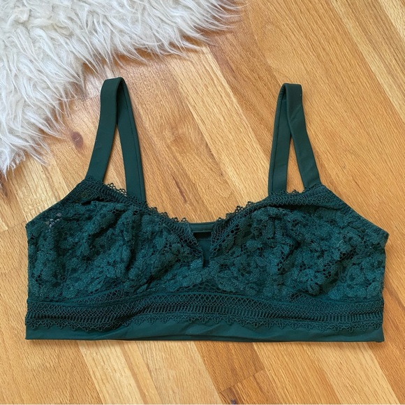 Free People NEW Annabelle Bralette Green - Picture 3 of 8